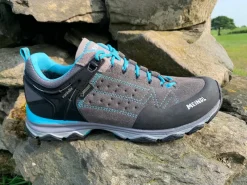 Meindl Hiking Shoes & Boots|Walking Shoes-Womens Ontario GTX Shoes - Grey-Azure