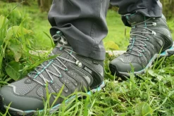 Meindl Hiking Shoes & Boots|Mid Height Boots-Womens Respond Mid II GTX Boots - Anthracite-Turquoise