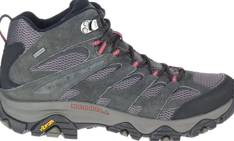 Merrell Hiking Shoes & Boots|Mid Height Boots-Mens Moab 3 Mid Boots - GTX Beluga