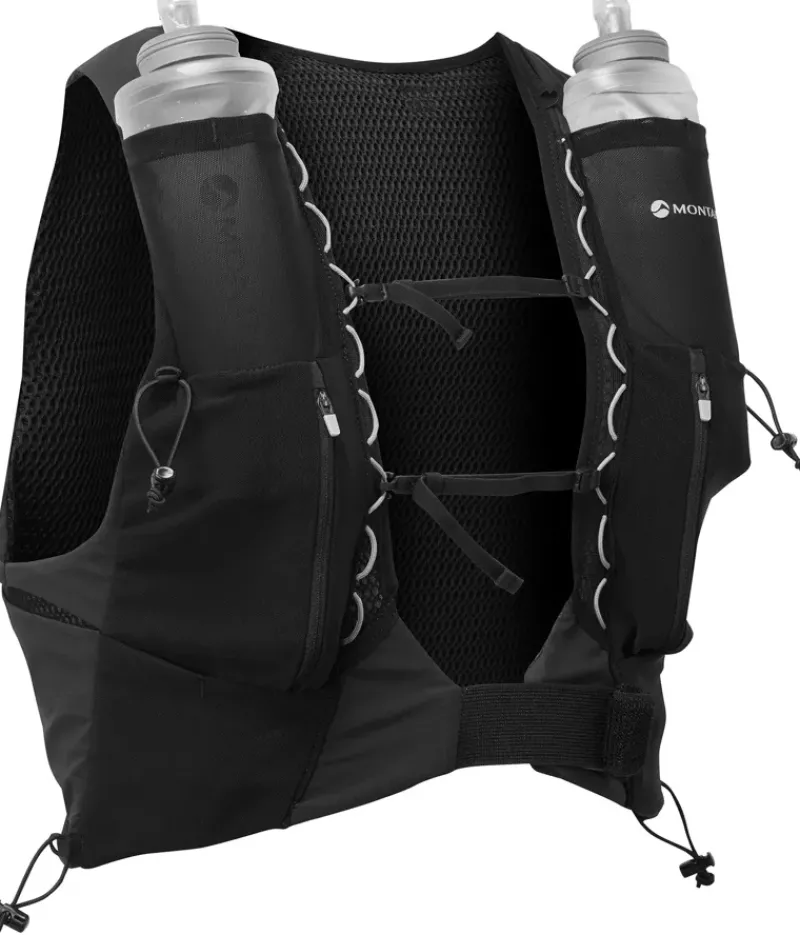 Montane Fast & Light Rucksacks And Vests-Gecko VP 12+ Running Vest - Black