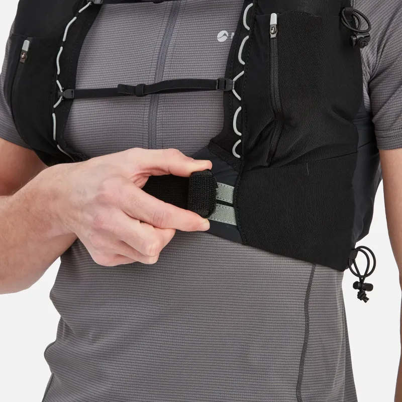 Montane Fast & Light Rucksacks And Vests-Gecko VP 12+ Running Vest - Black