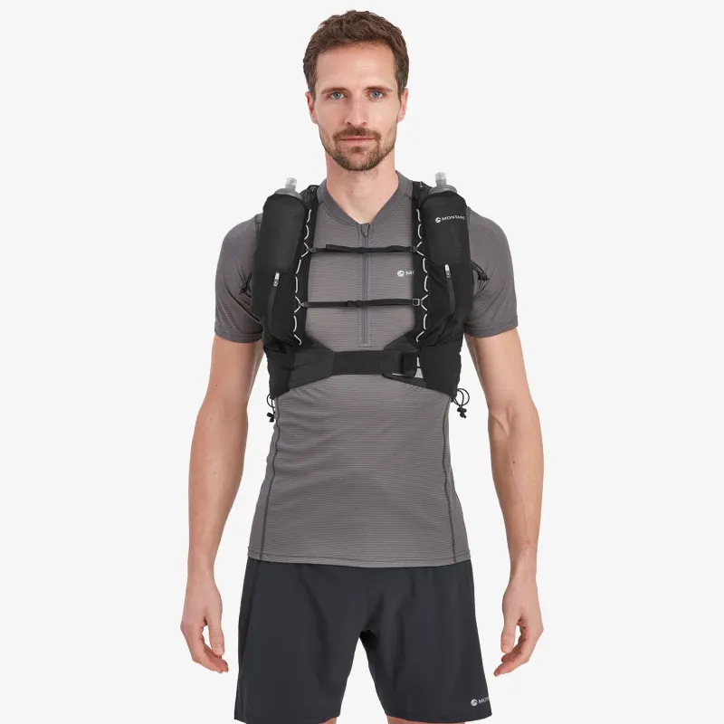 Montane Fast & Light Rucksacks And Vests-Gecko VP 12+ Running Vest - Black