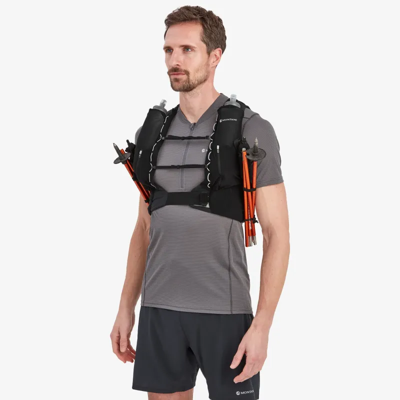 Montane Fast & Light Rucksacks And Vests-Gecko VP 12+ Running Vest - Black