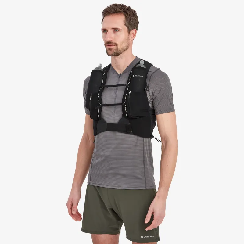 Montane Fast & Light Rucksacks And Vests-Gecko VP 5+ Running Vest - Black