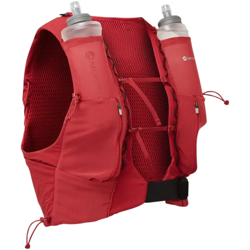 Montane Fast & Light Rucksacks And Vests-Gecko VP 12+ Running Vest - Acer Red