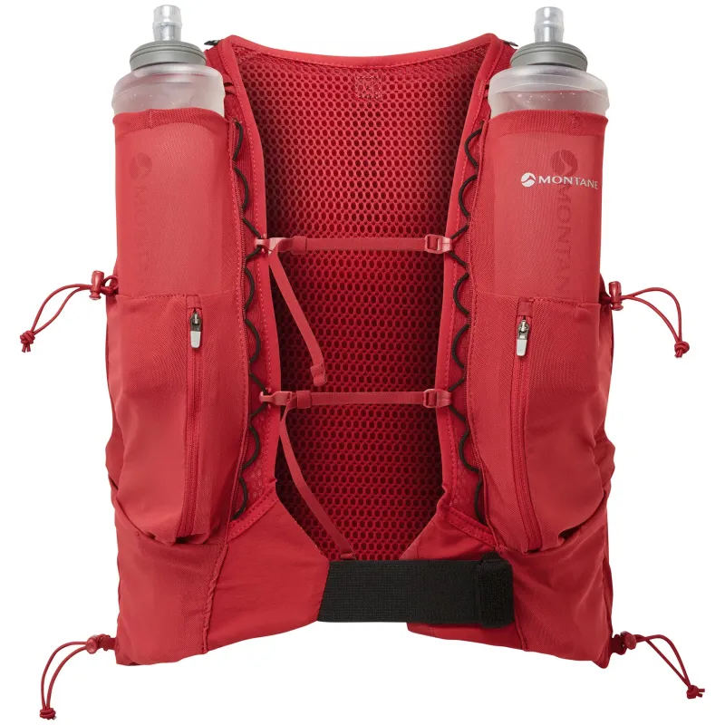 Montane Fast & Light Rucksacks And Vests-Gecko VP 12+ Running Vest - Acer Red