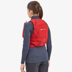 Montane Fast & Light Rucksacks And Vests-Gecko VP 12+ Running Vest - Acer Red