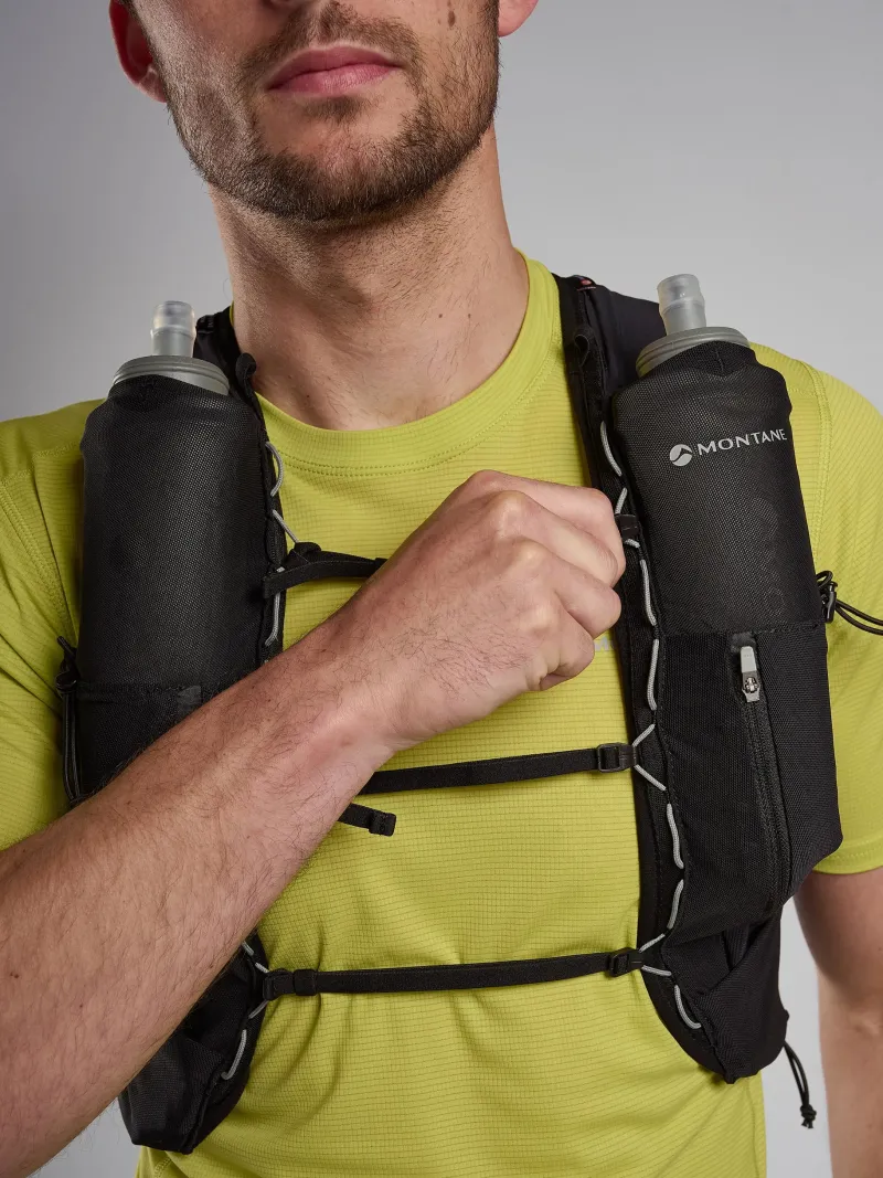 Montane Fast & Light Rucksacks And Vests-Gecko VP + Running Vest - Black