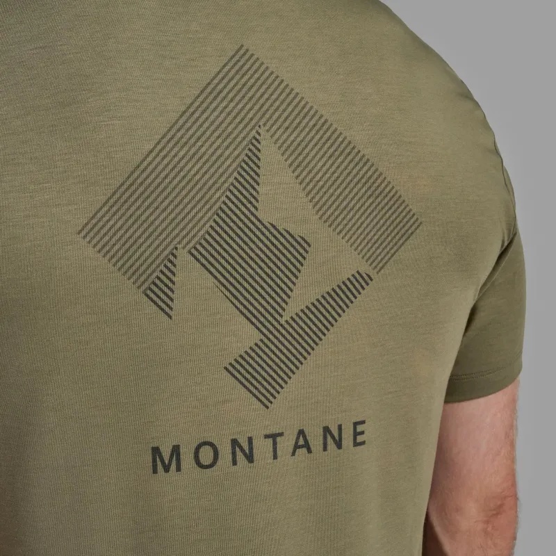 Montane T-Shirts & Baselayers-Mens Alhena Mountain 25 T-Shirt - Caper