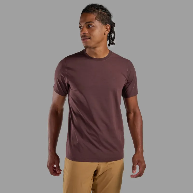Montane T-Shirts & Baselayers-Mens Alhena T Shirt - Dark Garnet