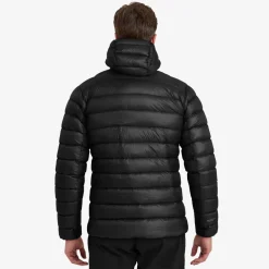 Montane Insulated Jackets-Mens Alpine 850 Lite Hooded Down Jacket - Black