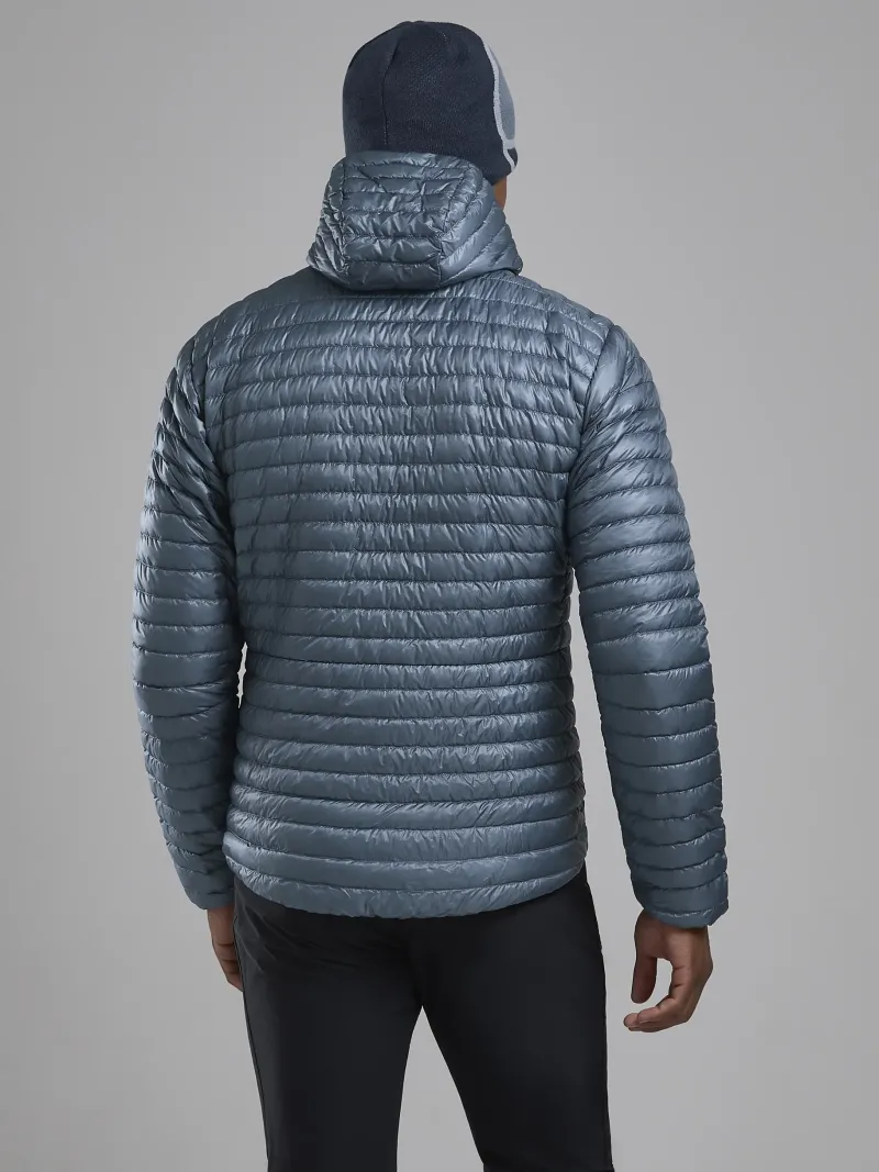 Montane Insulated Jackets-Mens Alpine 850 Nano Hoodie - Stone Blue