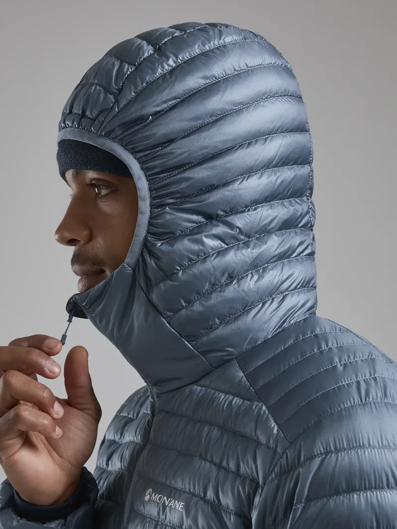 Montane Insulated Jackets-Mens Alpine 850 Nano Hoodie - Stone Blue