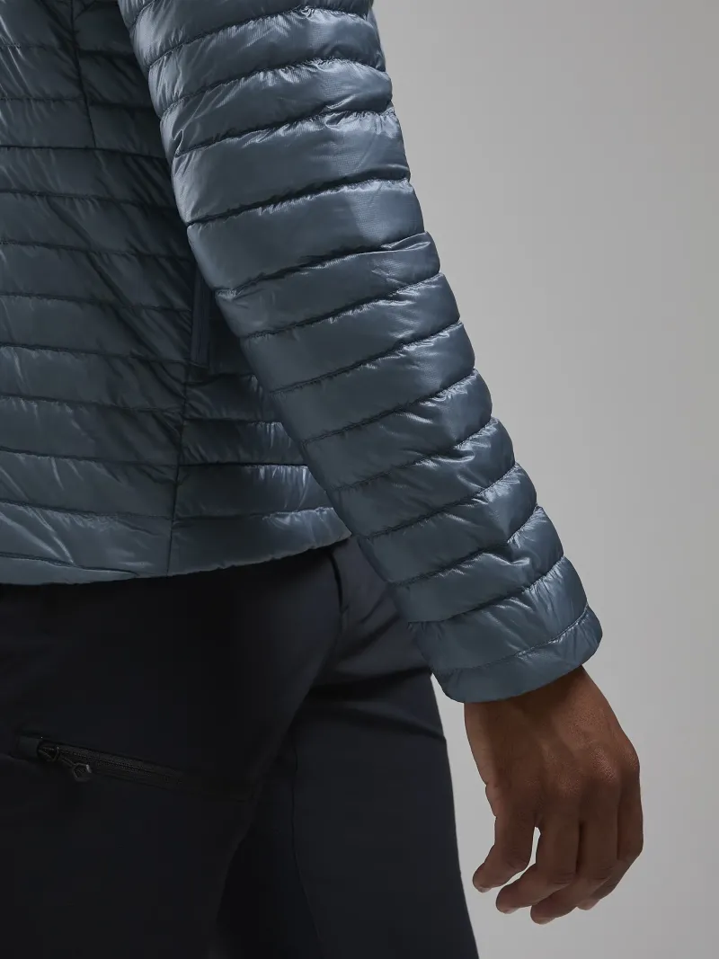 Montane Insulated Jackets-Mens Alpine 850 Nano Hoodie - Stone Blue