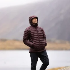 Montane Insulated Jackets-Mens Anti-Freeze Hoodie - Dark Garnet