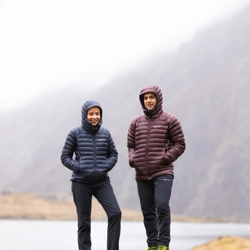 Montane Insulated Jackets-Mens Anti-Freeze Hoodie - Dark Garnet