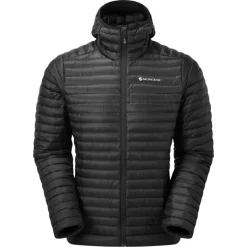 Montane Insulated Jackets-Mens Anti-Freeze Lite Hoodie - Black