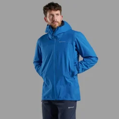 Montane Waterproof Jackets-Mens Cetus Jacket - Neptune Blue