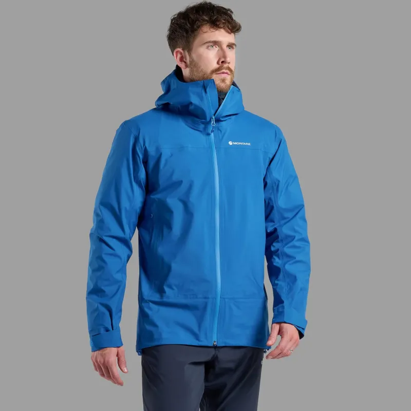 Montane Waterproof Jackets-Mens Cetus Jacket - Neptune Blue