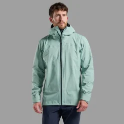 Montane Waterproof Jackets-Mens Cetus Jacket - Sea Mist