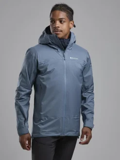 Montane Waterproof Jackets-Mens Cetus Lite Jacket - Stone Blue