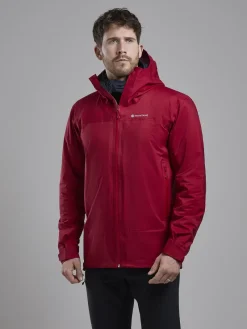 Montane Waterproof Jackets-Mens Cetus Lite Jacket - Acer Red
