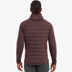 Montane Insulated Jackets-Mens Composite Hoodie - Dark Garnet