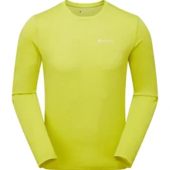 Montane T-Shirts & Baselayers-Mens Dart Long Sleeve T-Shirt - Citrus Spring