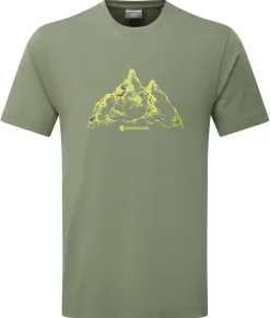 Montane T-Shirts & Baselayers-Mens Dual Mountain T Shirt - Caper
