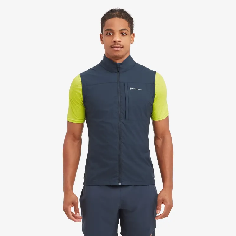 Montane Vests & Gilets-Mens Featherlite Gilet - Eclipse Blue