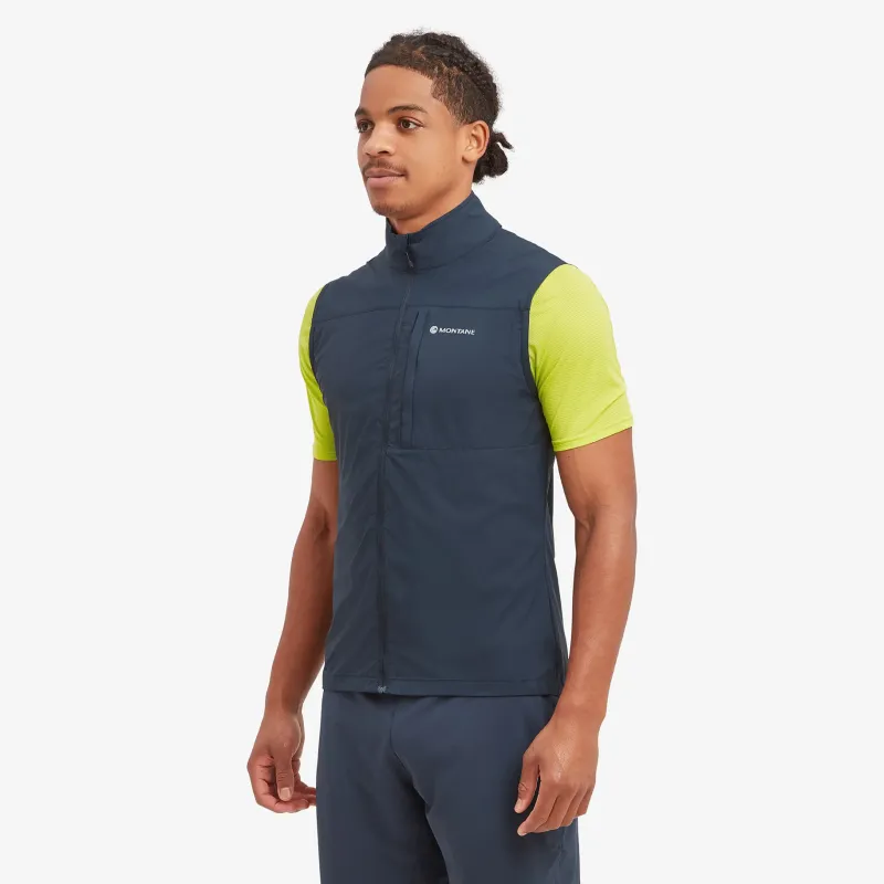 Montane Vests & Gilets-Mens Featherlite Gilet - Eclipse Blue