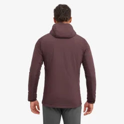 Montane Insulated Jackets-Mens Fireball Lite Hoodie - Dark Garnet