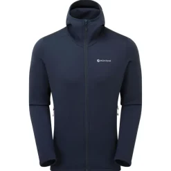 Montane Fleece & Mid Layer-Mens Fury Hoodie - Eclipse Blue