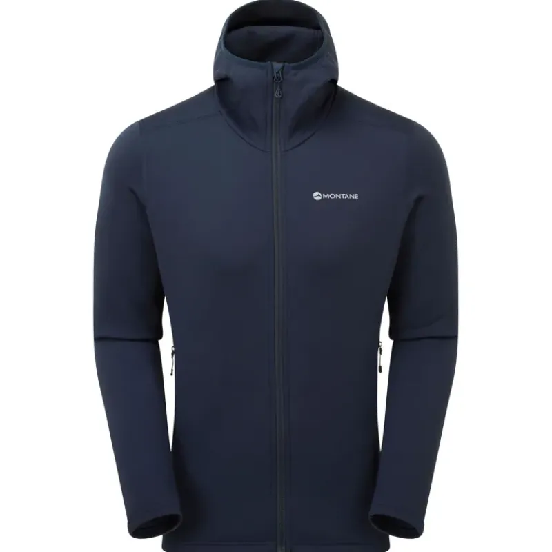 Montane Fleece & Mid Layer-Mens Fury Hoodie - Eclipse Blue