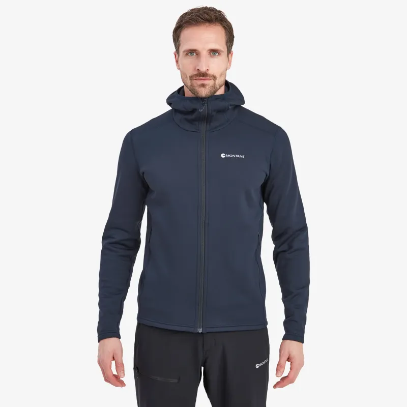 Montane Fleece & Mid Layer-Mens Fury Hoodie - Eclipse Blue