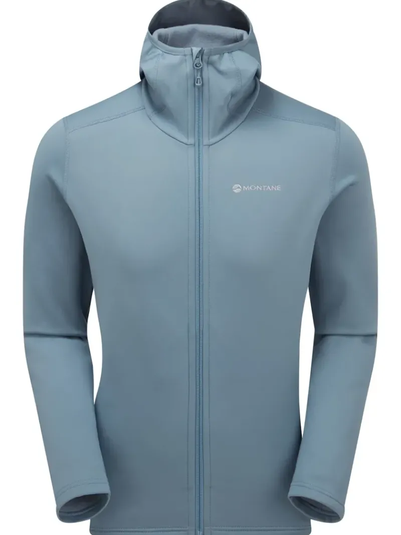Montane Fleece & Mid Layer-Mens Fury Hoodie - Stone Blue