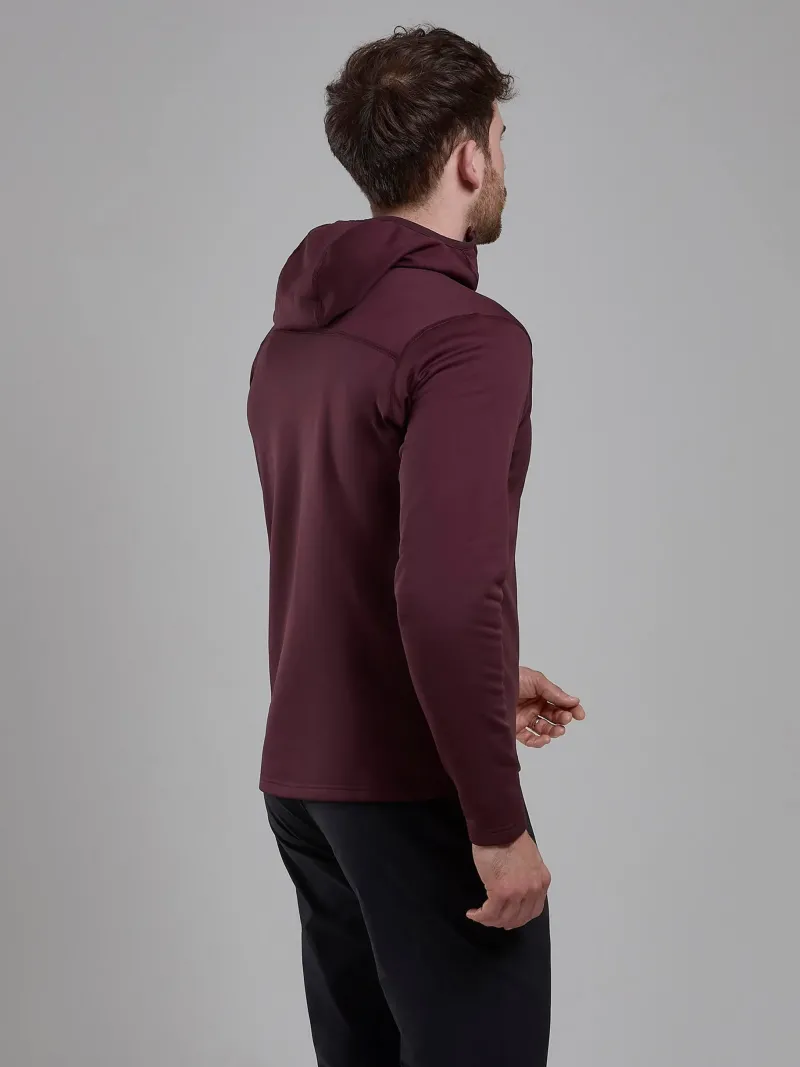 Montane Fleece & Mid Layer-Mens Fury Lite Hoodie - Dark Garnet