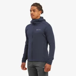 Montane Fleece & Mid Layer-Mens Fury Lite Hoodie - Eclipse Blue