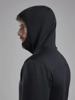 Montane Fleece & Mid Layer-Mens Fury Lite Hoodie - Black