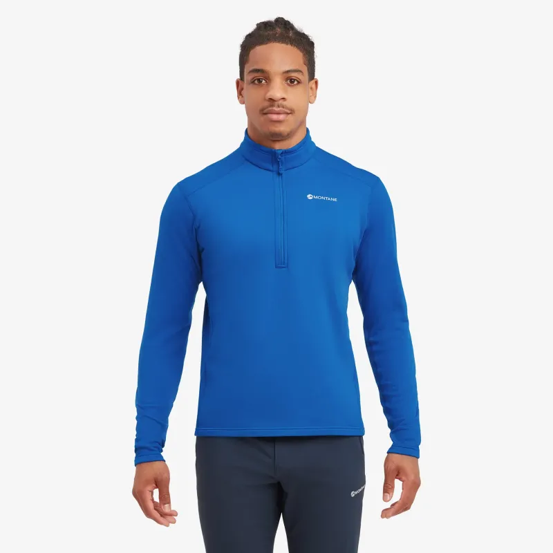 Montane Fleece & Mid Layer-Mens Fury Lite Pull-On - Neptune Blue