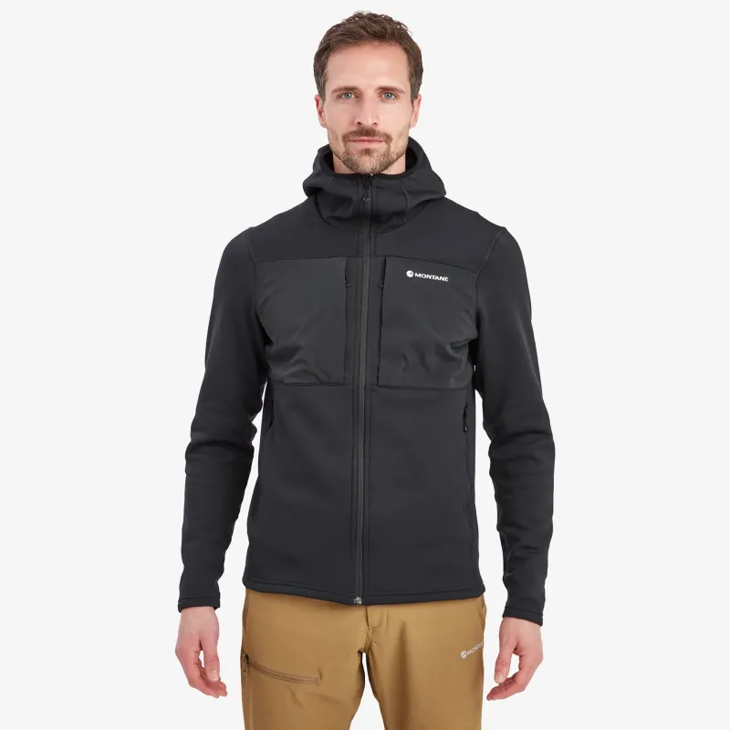 Montane Fleece & Mid Layer-Mens Fury XT Hoodie - Black