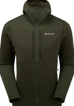 Montane Fleece & Mid Layer-Mens Fury XT Hoodie - Oak Green