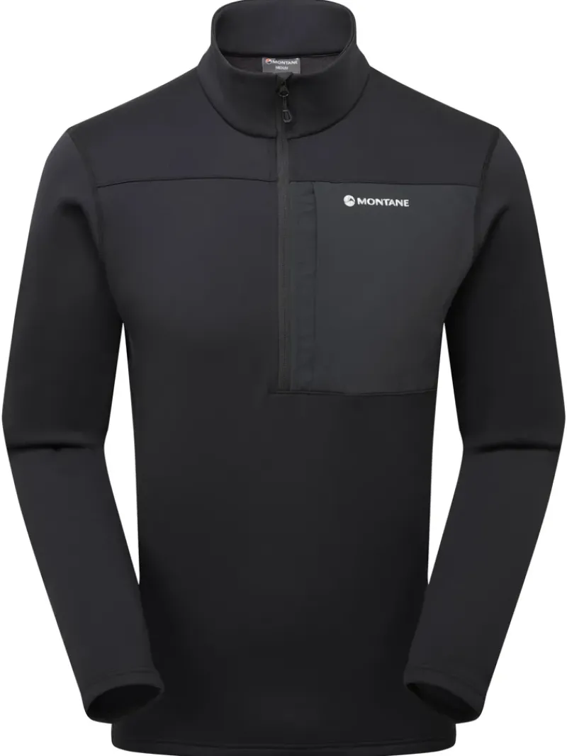 Montane Fleece & Mid Layer-Mens Fury XT Pull-On - Black