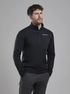 Montane Fleece & Mid Layer-Mens Fury XT Pull-On - Black