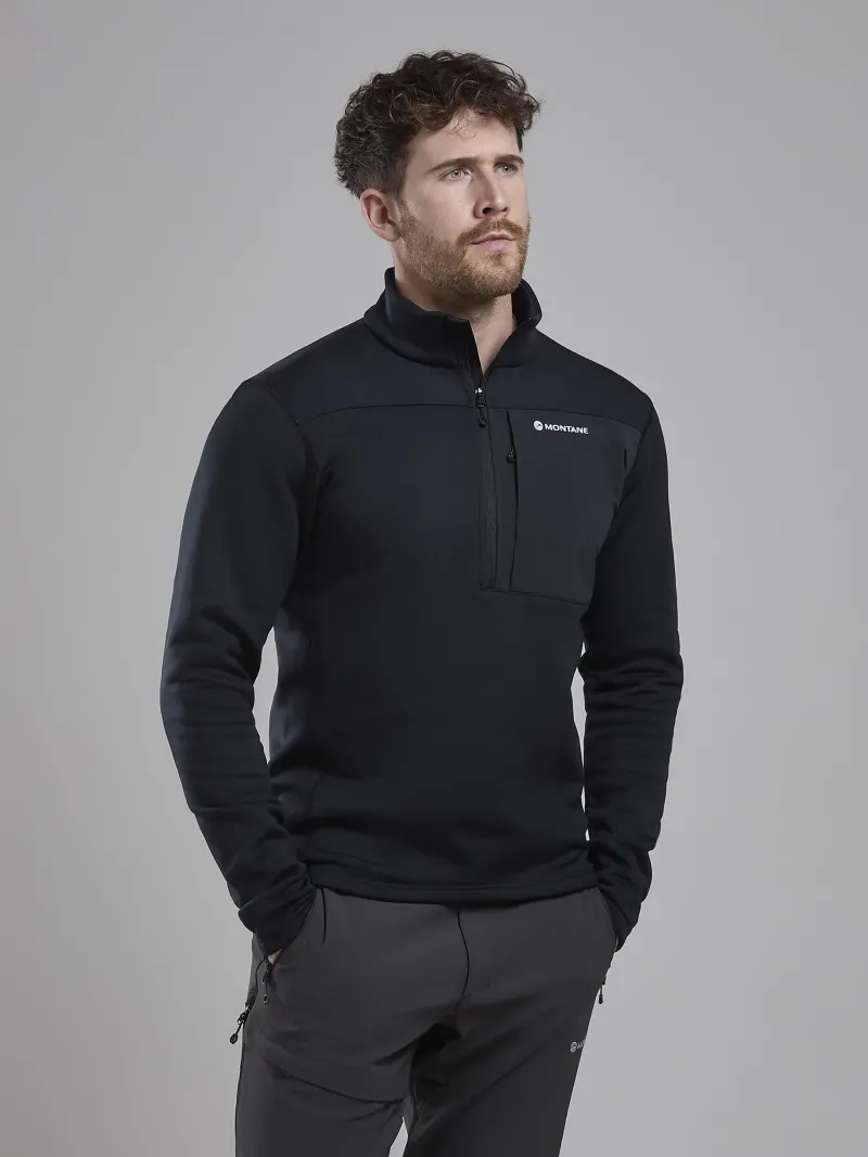 Montane Fleece & Mid Layer-Mens Fury XT Pull-On - Black