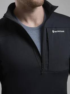 Montane Fleece & Mid Layer-Mens Fury XT Pull-On - Black