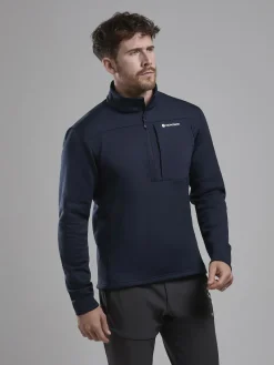 Montane Fleece & Mid Layer-Mens Fury XT Pull-On - Eclipse Blue