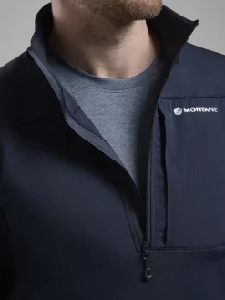 Montane Fleece & Mid Layer-Mens Fury XT Pull-On - Eclipse Blue