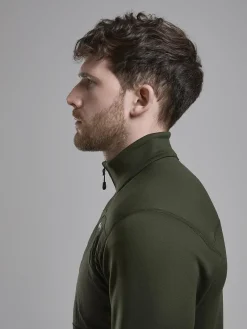 Montane Fleece & Mid Layer-Mens Fury XT Pull-On - Oak Green