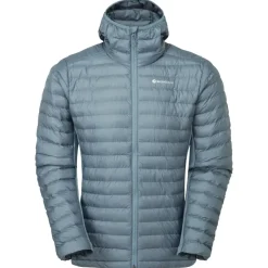 Montane Insulated Jackets-Mens Icarus Lite Hoodie - Stone Blue